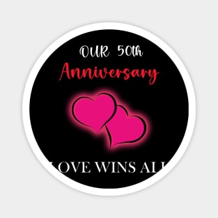 50th Couple anniversary gift Magnet